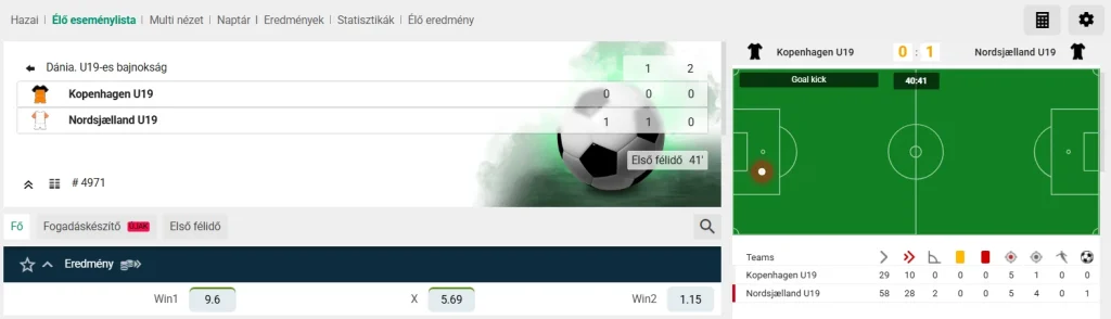 Élő mérkőzések a BoaBet-en Magyarországon